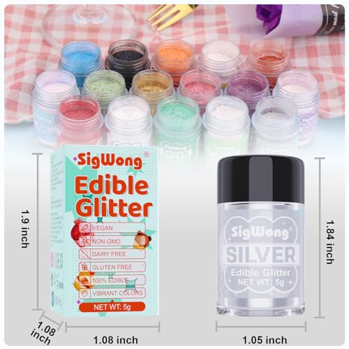 Silver Edible Glitter