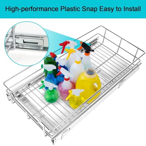 Pull Out Cabinet Organizer 11" W X 17" D