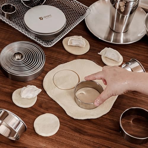 12 Pcs 304 Stainless Steel Biscuit Cutter Set (12 Count)