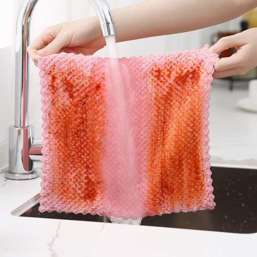 12 Pack Coral Velvet Kitchen Dish Cloths (12 Count)