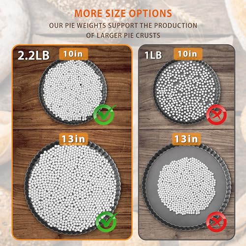 2.2 LB Pie Weights for Blind Baking in Kitchen