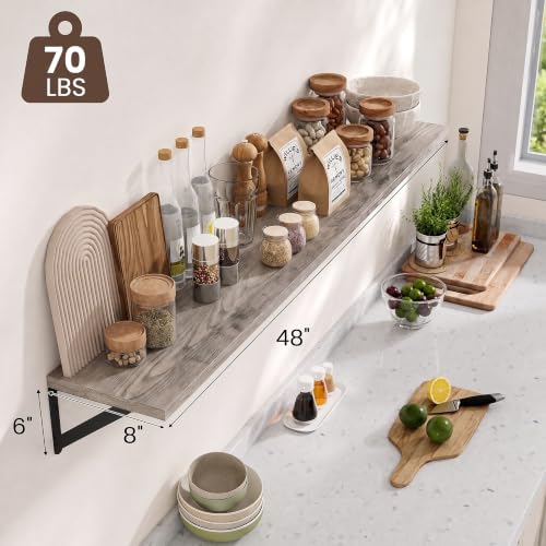 Wall Mounted Floating Shelves Set of 2 (2 Count)