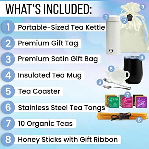 Organic Tea Gift Set with Portable Kettle