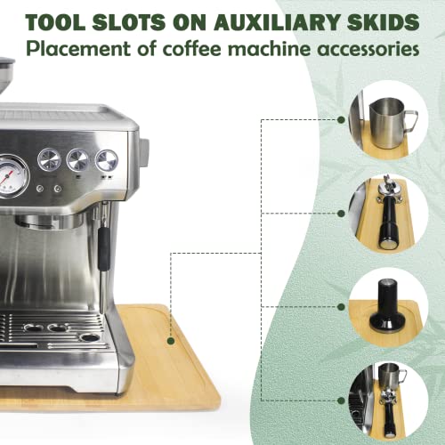 UPGRADED Oversize Bamboo Appliance Slider fit for Breville Barista Espresso Machine 870