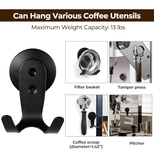 Magnetic Portafilter Holder for Espresso Machine & Metal Wall Surface