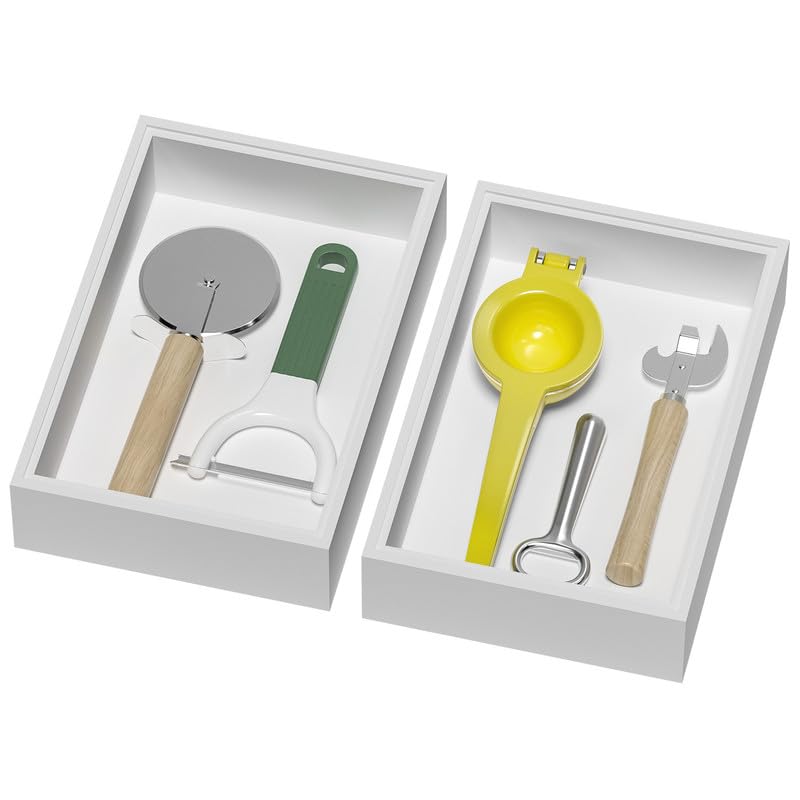 Bamboo Kitchen Drawer Organizer (2 Count)