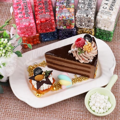 Gold White Pearl Sprinkles (4.6 Ounce)