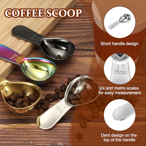 2Pcs Stainless Steel Coffee Scoop (2 Count)