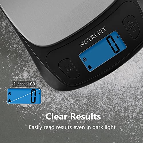 Kitchen Scales Digital Food Scale Cooking in Grams & Ounces Black