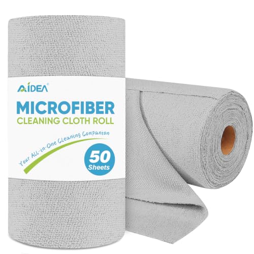 Microfiber Cleaning Cloth Roll (50 Count)