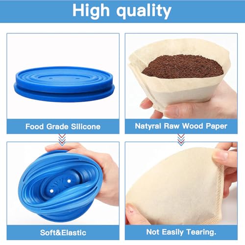 Collapsible Pour Over Coffee Dripper Set (2 Count)