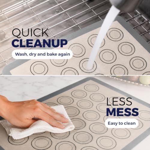 Macaron Baking Mat Silicone Non Stick (3 Count)