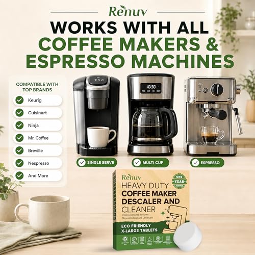 Coffee Maker Cleaner + Dishwasher Cleaner Bundle (24 Count)