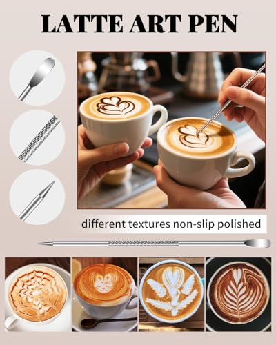 Milk Frothing Pitcher 900ml Stainless Steel Milk Frother Cup (19 Count)
