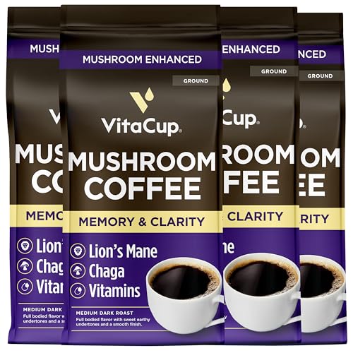 Mushroom Medium Dark Roast Ground Coffee (40 Ounce)