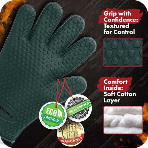 S Silicone Smoker BBQ Gloves (2 Count)