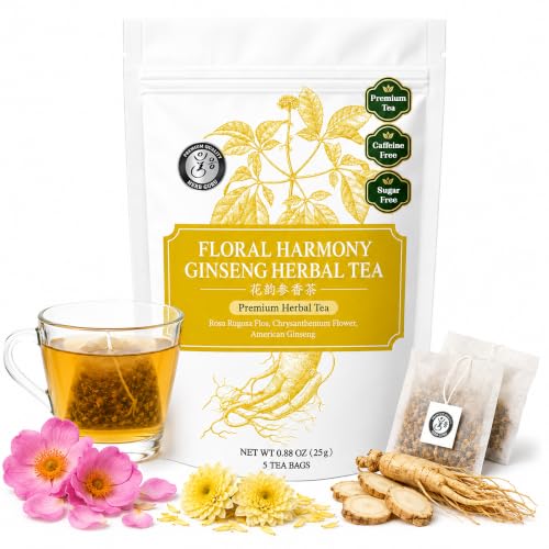 Calm Focus & Natural Vitality Traditional Chinese Herbal Tea for Modern Wellness (5 Count)