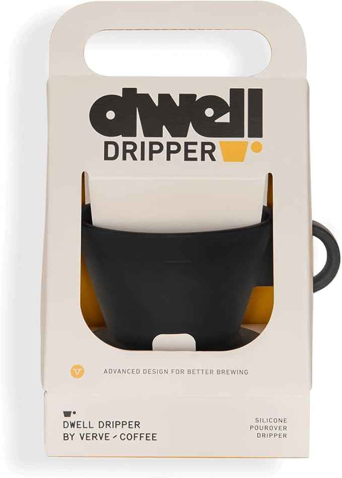 Verve Dwell Dripper Pour Over Coffee Maker Set, Non-Electric Coffee Dripper, Manual Brew Maker (Black)
