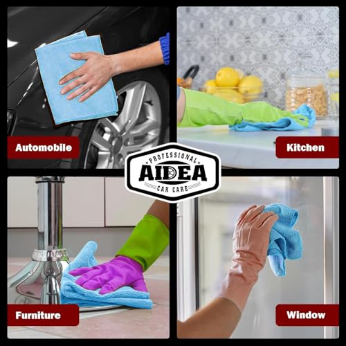 Microfiber Cleaning Cloth Blue (50 Count)