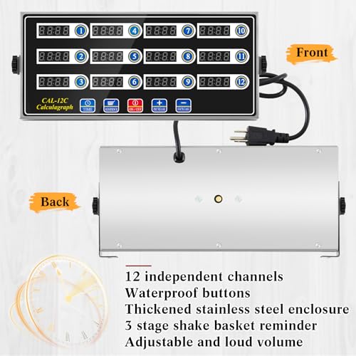 1 Pack Commercial Digital Kitchen Timer for Cooking