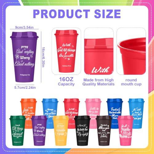 12 Sets Christian Gifts Bulk for Women Inspirational Bible Verse Favors (72 Count)