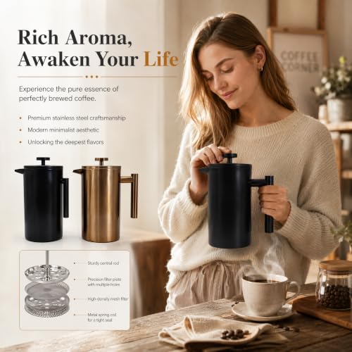 34oz French Press Coffee Maker