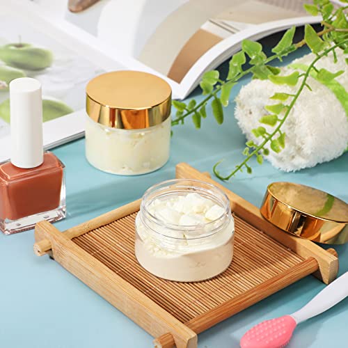 4 Pcs Plastic Jars Wide Mouth with Lids