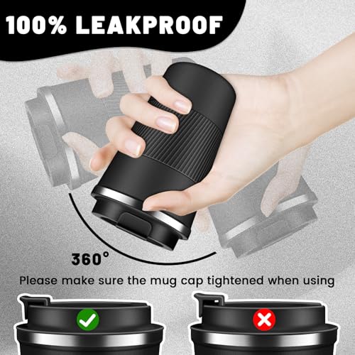 Insulated Coffee Tumblers with Flip Lid 12oz