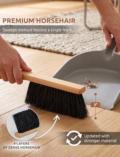 Firm Horsehair Counter Brush