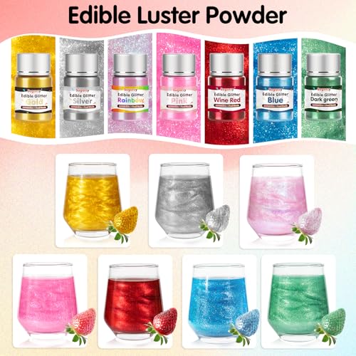 Edible Green Glitter for Drinks