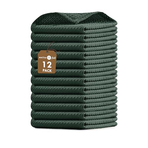 12 Pack Waffle Dish Cloths (12 Count)