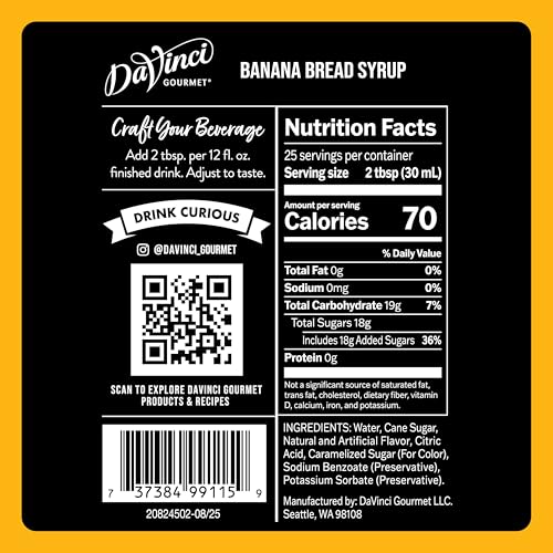 Banana Bread Syrup (25.4 Fl Oz)