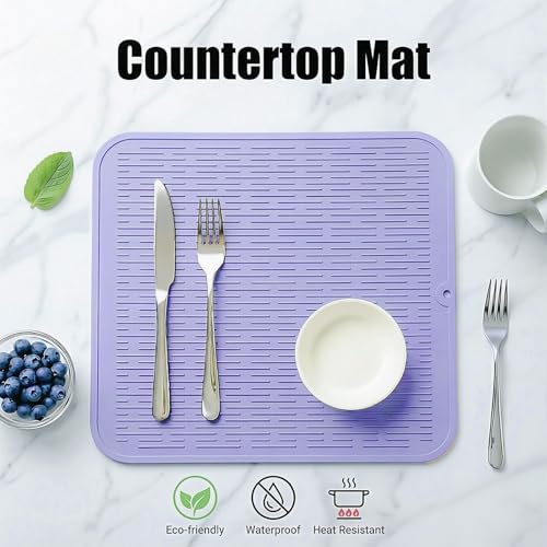 Silicone Dish Drying Mat for Multiple Usage