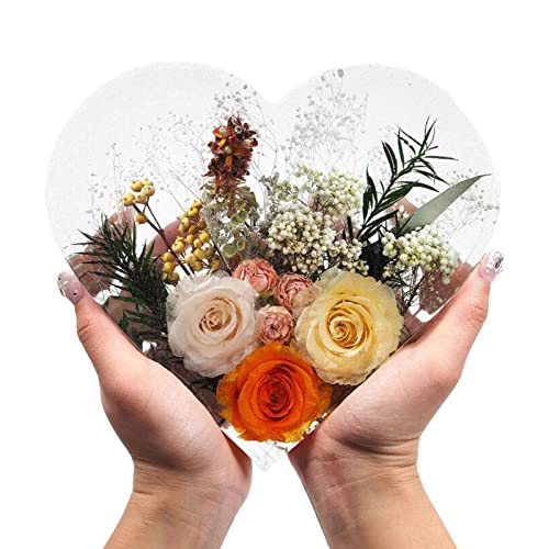 Resin Silicone Molds Large Heart Hexagon Resin Molds Deep Epoxy Resin Mold for Flowers Preservation Resin Art Resin Casting DIY