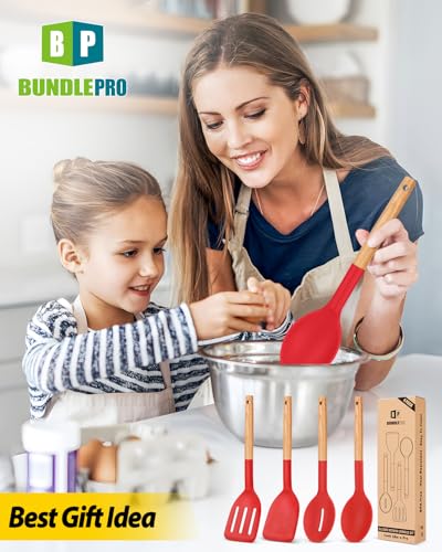 Pack of 4 Silicone Cooking Utensils Set (4 Count)