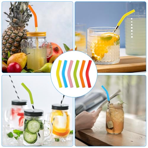 6 Pcs Silicone Straw Tips (6 Count)