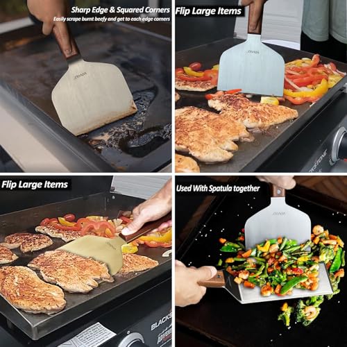 Multipurpose Bench Scraper Kitchen Utensil for Flat Top Griddle