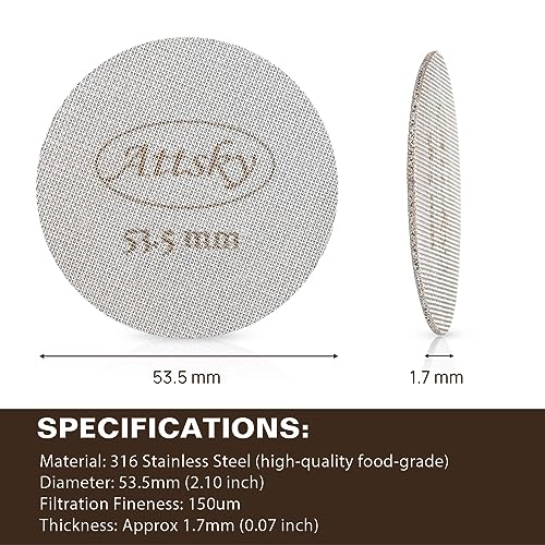 53.5mm Espresso Puck Screen for 54mm Portafilter