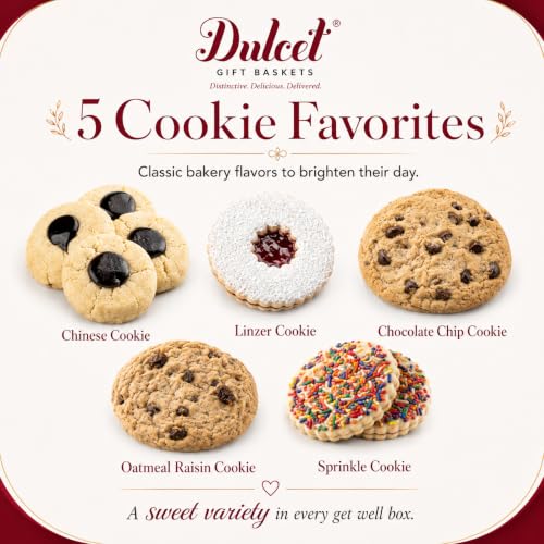Dulcet Get Well Gift Basket Filled With A Variety of Baked Treats