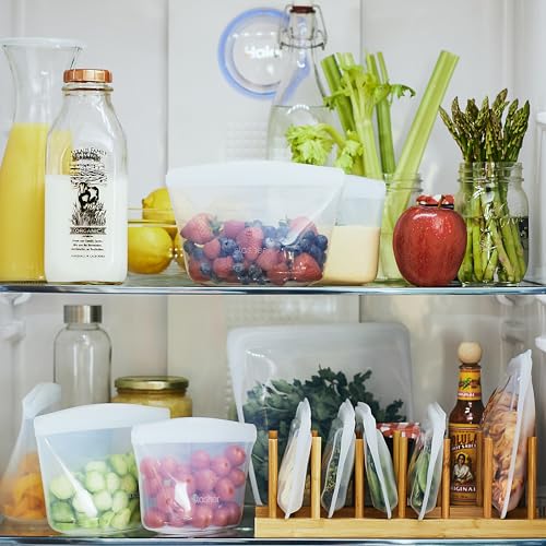 Premium Reusable Silicone Food Storage Bags (4 Count)