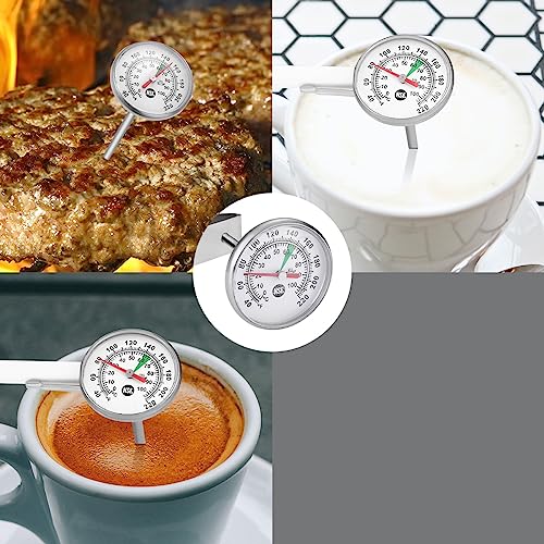 1 3 8 Inch Dial Milk Coffee Food Thermometer with Clip