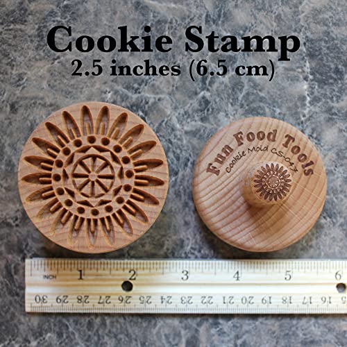 Mandala Feather Cookie Stamp by Fun Food Tools