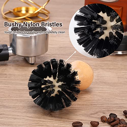 Coffee Portafilter Basket Cleaning Filter Brush Fits for 54