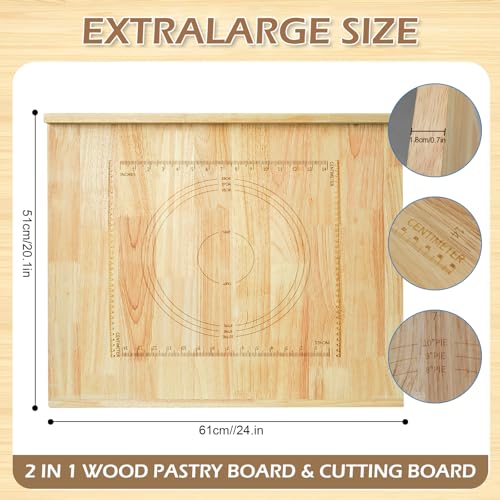 Reversible Wooden Pastry Board
