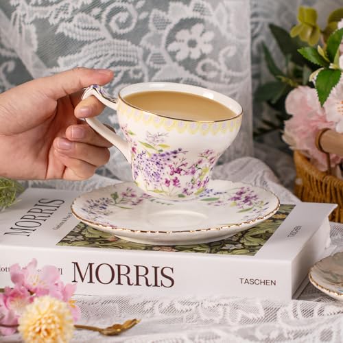 Tea Cups and Saucers Set of 2 (2 Count)