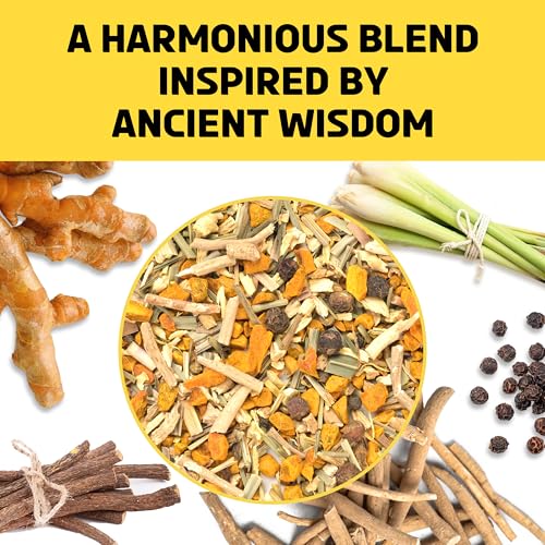 Turmeric Ashwagandha Herbal Tea Loose Leaf (7.05 Ounce)