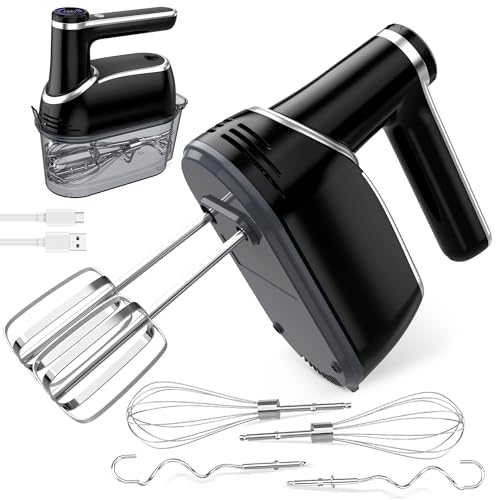 Cordless Hand Mixer Electric (6 Count)