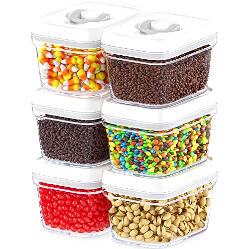 Airtight Food Storage Containers with White Lids (6 Count)
