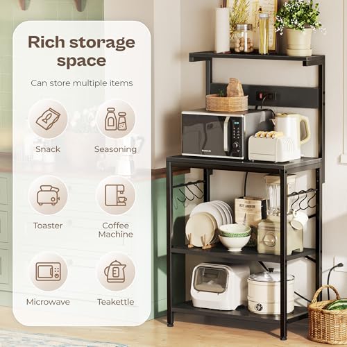 Kitchen Bakers Rack with Power Outlet
