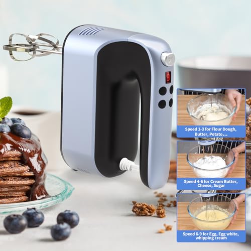 9 Speed Digital Hand Mixer Electric
